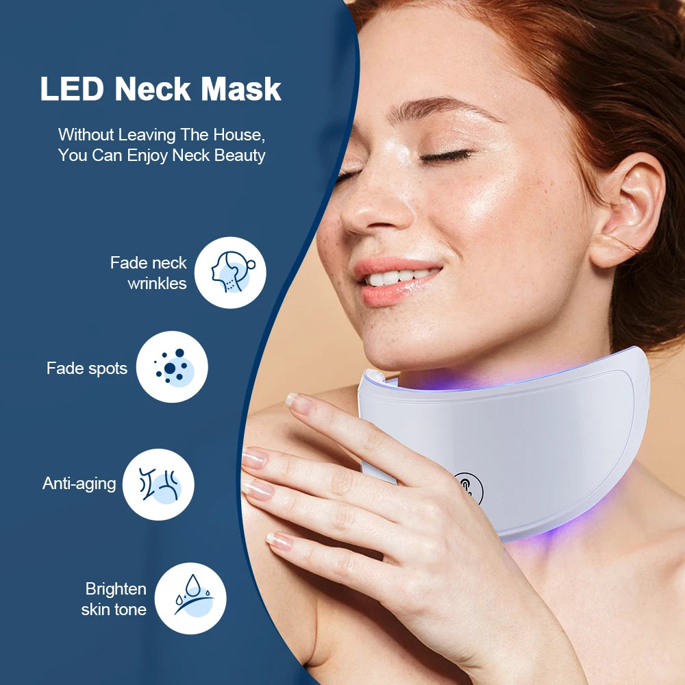 LumiGlow™ 7-Color LED Face & Neck Therapy Anti-aging Mask