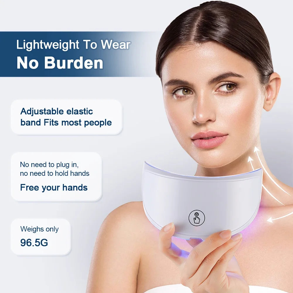 LumiGlow™ 7-Color LED Face & Neck Therapy Anti-aging Mask