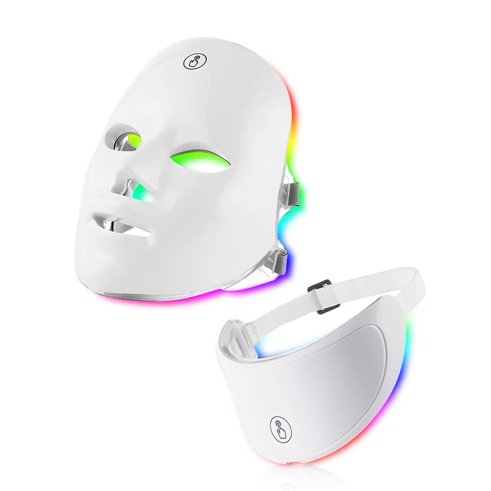 LumiGlow™ 7-Color LED Face & Neck Therapy Anti-aging Mask