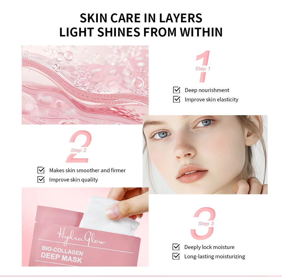 HydraGlow™ Bio-Collagen Hydrating Deep Face Mask