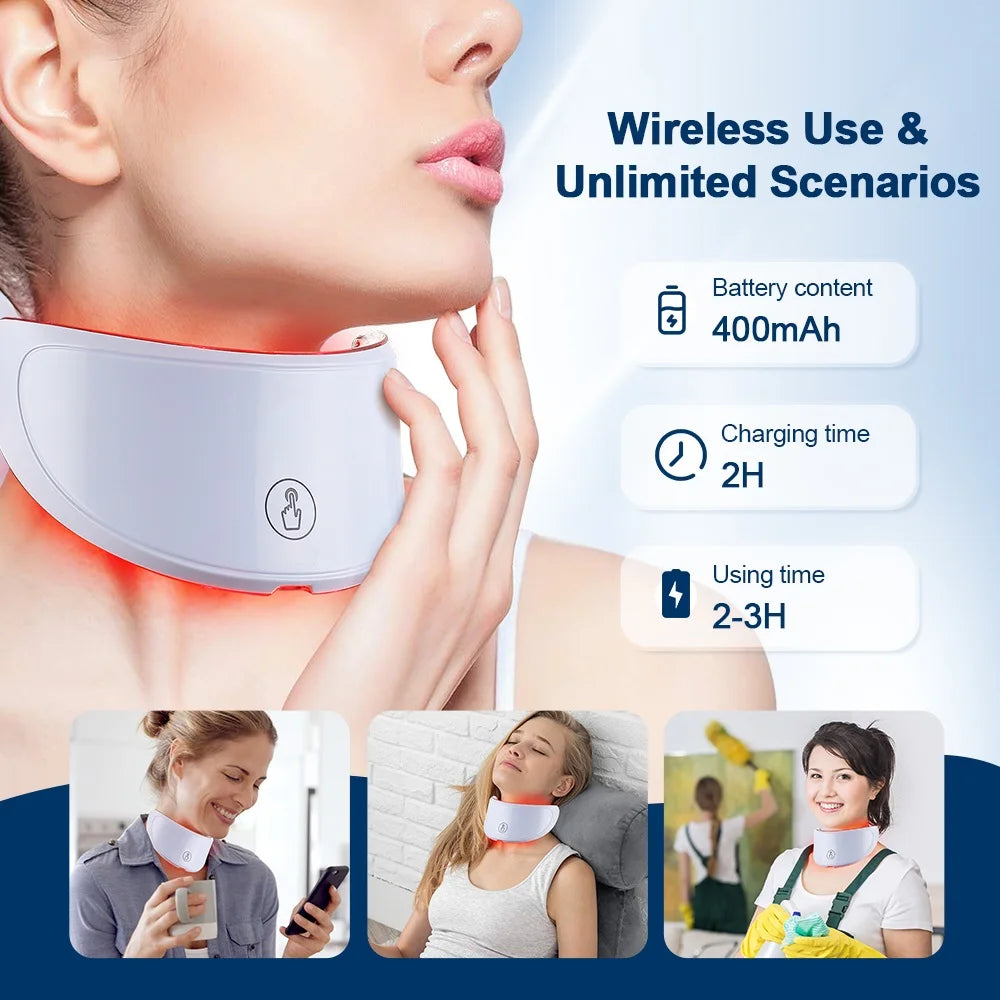 LumiGlow™ 7-Color LED Face & Neck Therapy Anti-aging Mask