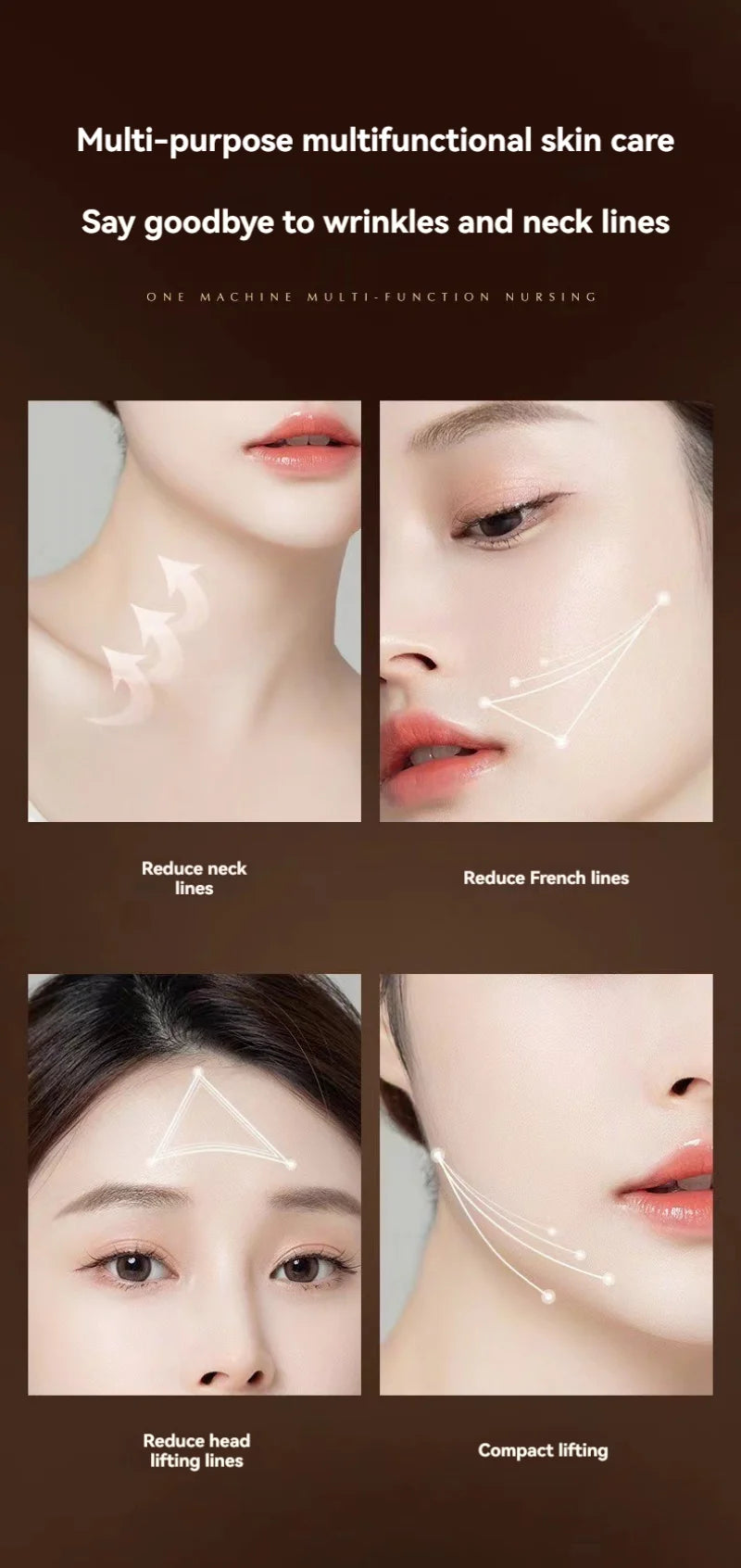 LuxeLiftGlow™ Face Sculpting Device for Lifting, Toning Antiaging Facial Ultrasonic Massager.