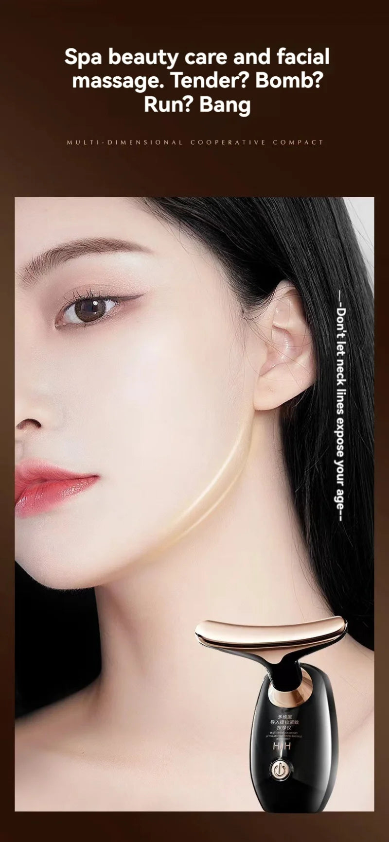 LuxeLiftGlow™ Face Sculpting Device for Lifting, Toning Antiaging Facial Ultrasonic Massager.