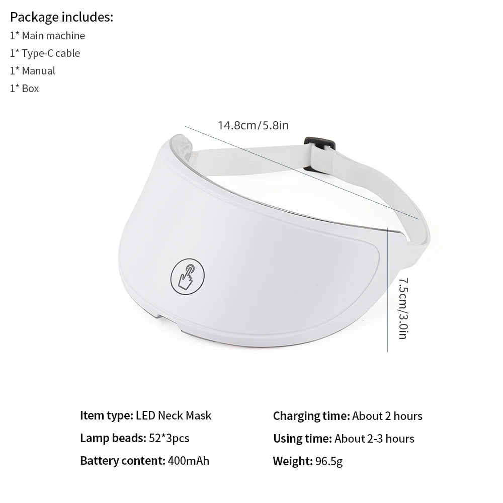 LumiGlow™ 7-Color LED Face & Neck Therapy Anti-aging Mask