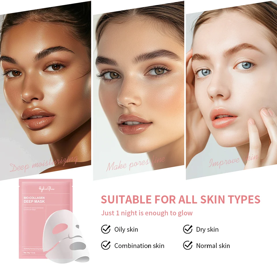 HydraGlow™ Bio-Collagen Hydrating Deep Face Mask